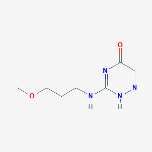 molecular formula C7H12N4O2 B253994 3-(3-methoxypropylamino)-2H-1,2,4-triazin-5-one 