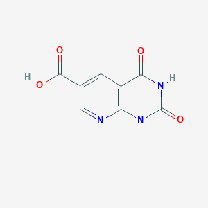 molecular formula C9H7N3O4 B2539941 1-メチル-2,4-ジオキソ-1H,2H,3H,4H-ピリド[2,3-d]ピリミジン-6-カルボン酸 CAS No. 449210-08-6