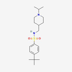 4-(tert-butyl)-N-((1-isopropylpiperidin-4-yl)methyl)benzenesulfonamide