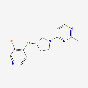 4-[3-(3-Bromopyridin-4-yl)oxypyrrolidin-1-yl]-2-methylpyrimidine
