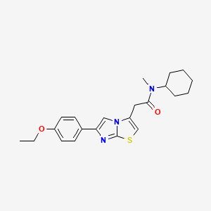 N-cyclohexyl-2-(6-(4-ethoxyphenyl)imidazo[2,1-b]thiazol-3-yl)-N-methylacetamide