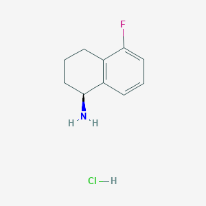 molecular formula C10H13ClFN B2539979 (S)-5-Fluoro-1,2,3,4-tetrahydronaphthalen-1-amine hydrochloride CAS No. 2089388-88-3