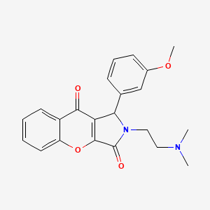 2-(2-(Dimethylamino)ethyl)-1-(3-methoxyphenyl)-1,2-dihydrochromeno[2,3-c]pyrrole-3,9-dione