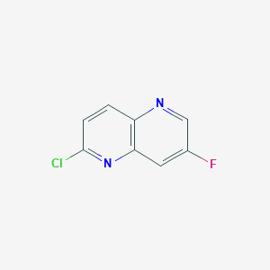 molecular formula C8H4ClFN2 B2540016 2-氯-7-氟-1,5-萘啶 CAS No. 1378470-92-8