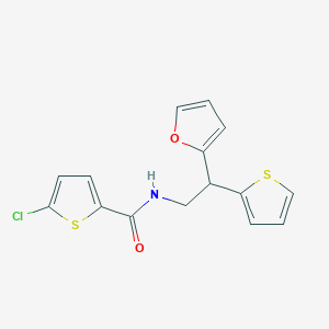 5-chloro-N-(2-(furan-2-yl)-2-(thiophen-2-yl)ethyl)thiophene-2-carboxamide
