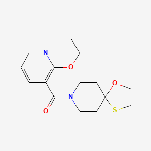 molecular formula C15H20N2O3S B2540032 (2-乙氧基吡啶-3-基)(1-氧杂-4-硫杂-8-氮杂螺[4.5]癸-8-基)甲酮 CAS No. 1797791-81-1