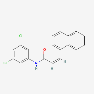molecular formula C19H13Cl2NO B2540037 N-(3,5-二氯苯基)-3-(1-萘基)丙烯酰胺 CAS No. 327068-62-2