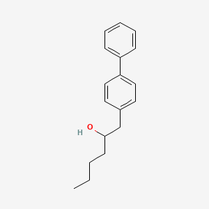 molecular formula C18H22O B2540043 1-(4-Phenylphenyl)hexan-2-ol CAS No. 299159-61-8