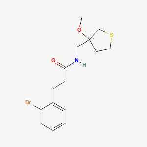 3-(2-bromophenyl)-N-((3-methoxytetrahydrothiophen-3-yl)methyl)propanamide