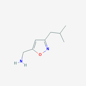 C-(3-Isobutyl-isoxazol-5-yl)-methylamine