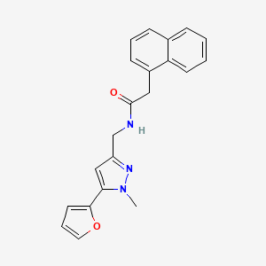 N-((5-(furan-2-yl)-1-methyl-1H-pyrazol-3-yl)methyl)-2-(naphthalen-1-yl)acetamide