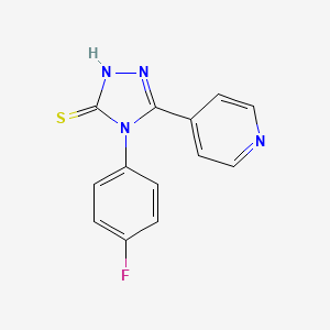 4-(4-fluorophenyl)-5-pyridin-4-yl-4H-1,2,4-triazole-3-thiol