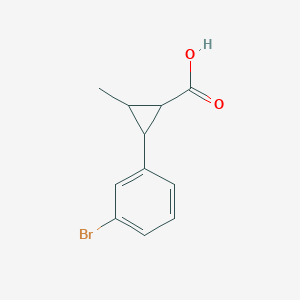 2-(3-Bromophenyl)-3-methylcyclopropane-1-carboxylic acid