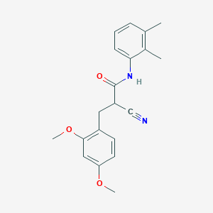 molecular formula C20H22N2O3 B2540078 2-cyano-3-(2,4-dimethoxyphenyl)-N-(2,3-dimethylphenyl)propanamide CAS No. 1260936-02-4