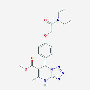 molecular formula C19H24N6O4 B254008 Methyl 7-{4-[2-(diethylamino)-2-oxoethoxy]phenyl}-5-methyl-4,7-dihydrotetraazolo[1,5-a]pyrimidine-6-carboxylate 