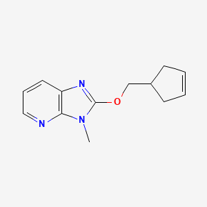 2-[(cyclopent-3-en-1-yl)methoxy]-3-methyl-3H-imidazo[4,5-b]pyridine