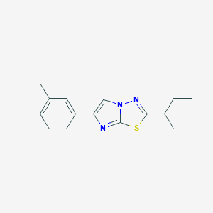molecular formula C17H21N3S B254009 6-(3,4-Dimethylphenyl)-2-(1-ethylpropyl)imidazo[2,1-b][1,3,4]thiadiazole 