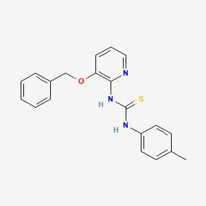 molecular formula C20H19N3OS B2540092 1-(4-甲苯基)-3-(3-苯甲氧基吡啶-2-基)硫脲 CAS No. 491867-72-2