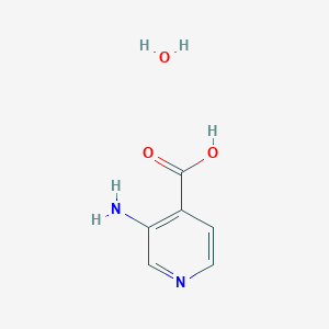molecular formula C6H8N2O3 B2540097 3-Aminoisonicotinic acid hydrate CAS No. 2109012-60-2; 7529-20-6