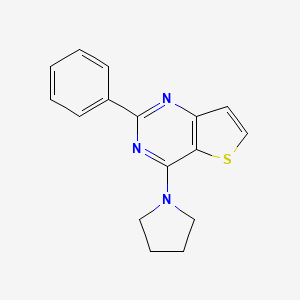 2-Phenyl-4-(1-pyrrolidinyl)thieno[3,2-d]pyrimidine