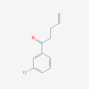 molecular formula C11H11ClO B2540131 1-(3-Chlorophenyl)pent-4-en-1-one CAS No. 1342690-16-7