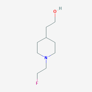 molecular formula C9H18FNO B2540144 2-[1-(2-Fluoroethyl)piperidin-4-yl]ethan-1-ol CAS No. 1823227-90-2