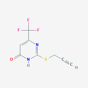 2-(Prop-2-yn-1-ylsulfanyl)-6-(trifluoromethyl)pyrimidin-4-ol