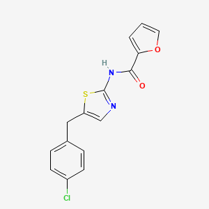N-[5-(4-chlorobenzyl)-1,3-thiazol-2-yl]furan-2-carboxamide