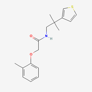 molecular formula C17H21NO2S B2540175 N-(2-methyl-2-(thiophen-3-yl)propyl)-2-(o-tolyloxy)acetamide CAS No. 2309348-80-7