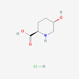 molecular formula C6H12ClNO3 B2540180 (2R,5S)-5-Hydroxypiperidine-2-carboxylic acid hydrochloride CAS No. 138662-59-6