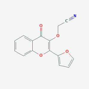 molecular formula C15H9NO4 B254019 {[2-(2-furyl)-4-oxo-4H-chromen-3-yl]oxy}acetonitrile 