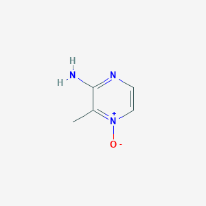 molecular formula C5H7N3O B025402 3-Methyl-2-pyrazinamine 4-oxide CAS No. 103965-76-0