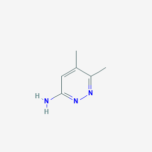 molecular formula C6H9N3 B2540231 5,6-Dimethylpyridazin-3-amine CAS No. 17551-35-8