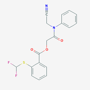 [(Cyanomethyl)(phenyl)carbamoyl]methyl 2-[(difluoromethyl)sulfanyl]benzoate