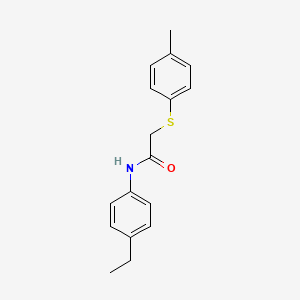 molecular formula C17H19NOS B2540238 N-(4-ethylphenyl)-2-[(4-methylphenyl)sulfanyl]acetamide CAS No. 306732-10-5
