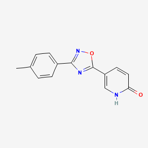 molecular formula C14H11N3O2 B2540242 5-[3-(4-methylphenyl)-1,2,4-oxadiazol-5-yl]pyridin-2(1H)-one CAS No. 1223889-45-9