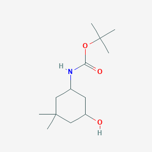 molecular formula C13H25NO3 B2540270 Tert-butyl n-(5-hydroxy-3,3-dimethylcyclohexyl)carbamate CAS No. 2104154-57-4