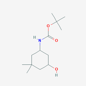 molecular formula C13H25NO3 B2540270 Tert-Butyl-N-(5-Hydroxy-3,3-Dimethylcyclohexyl)carbamate CAS No. 2104154-57-4