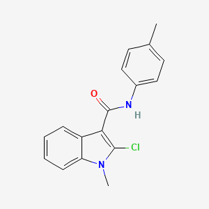 molecular formula C17H15ClN2O B2540276 2-chloro-1-methyl-N-(4-methylphenyl)-1H-indole-3-carboxamide CAS No. 478043-54-8