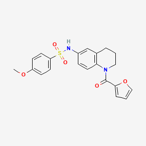 N-[1-(2-furoyl)-1,2,3,4-tetrahydroquinolin-6-yl]-4-methoxybenzenesulfonamide