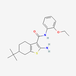 2-amino-6-tert-butyl-N-(2-ethoxyphenyl)-4,5,6,7-tetrahydro-1-benzothiophene-3-carboxamide