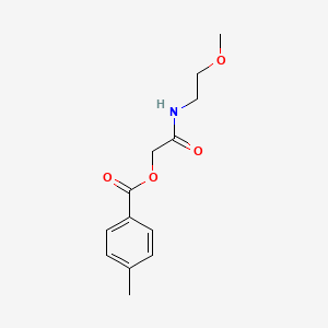 [(2-methoxyethyl)carbamoyl]methyl 4-methylbenzoate