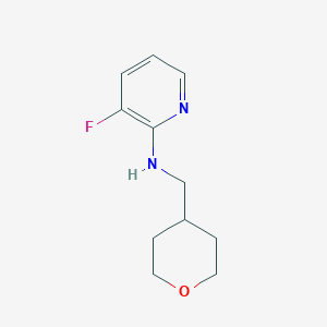 molecular formula C11H15FN2O B2540315 3-fluoro-N-[(oxan-4-yl)methyl]pyridin-2-amine CAS No. 1338988-79-6
