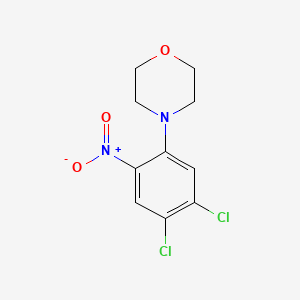 molecular formula C10H10Cl2N2O3 B2540322 4-(4,5-Dichloro-2-nitrophenyl)morpholine CAS No. 59504-38-0