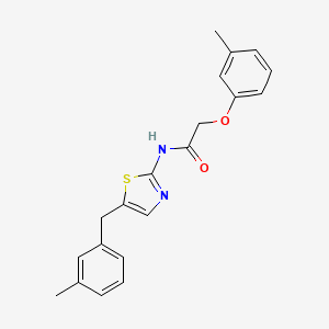 molecular formula C20H20N2O2S B2540334 N-[5-(3-甲基苄基)-1,3-噻唑-2-基]-2-(3-甲基苯氧基)乙酰胺 CAS No. 301176-11-4