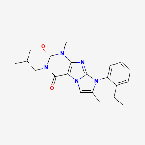 8-(2-ethylphenyl)-3-isobutyl-1,7-dimethyl-1H-imidazo[2,1-f]purine-2,4(3H,8H)-dione