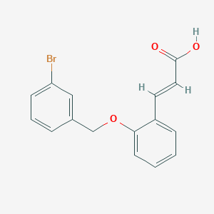 3-{2-[(3-Bromophenyl)methoxy]phenyl}prop-2-enoic acid