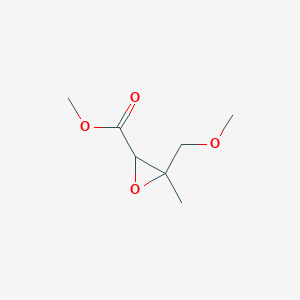 molecular formula C7H12O4 B2540349 3-(甲氧基甲基)-3-甲基环氧丙烷-2-甲酸甲酯 CAS No. 1375473-69-0