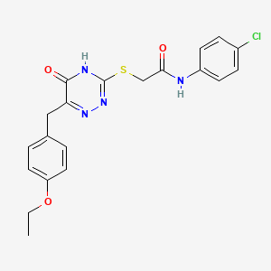 N-(4-chlorophenyl)-2-((6-(4-ethoxybenzyl)-5-oxo-4,5-dihydro-1,2,4-triazin-3-yl)thio)acetamide