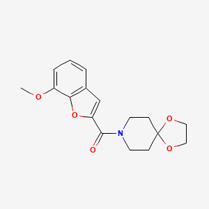 (7-Methoxybenzofuran-2-yl)(1,4-dioxa-8-azaspiro[4.5]decan-8-yl)methanone